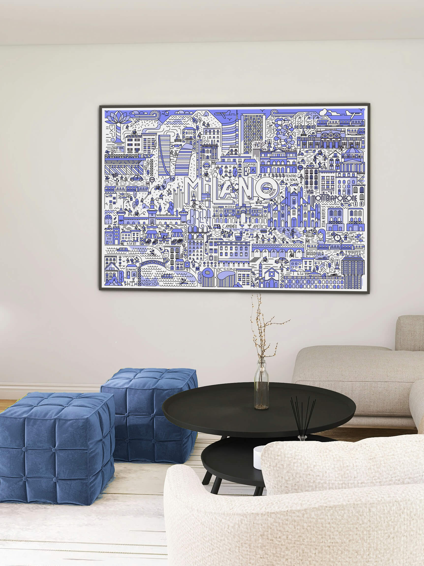 Milano life - illustrazione di Alessio Cottino