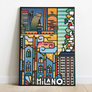 Milano scatti POP - illustrazione