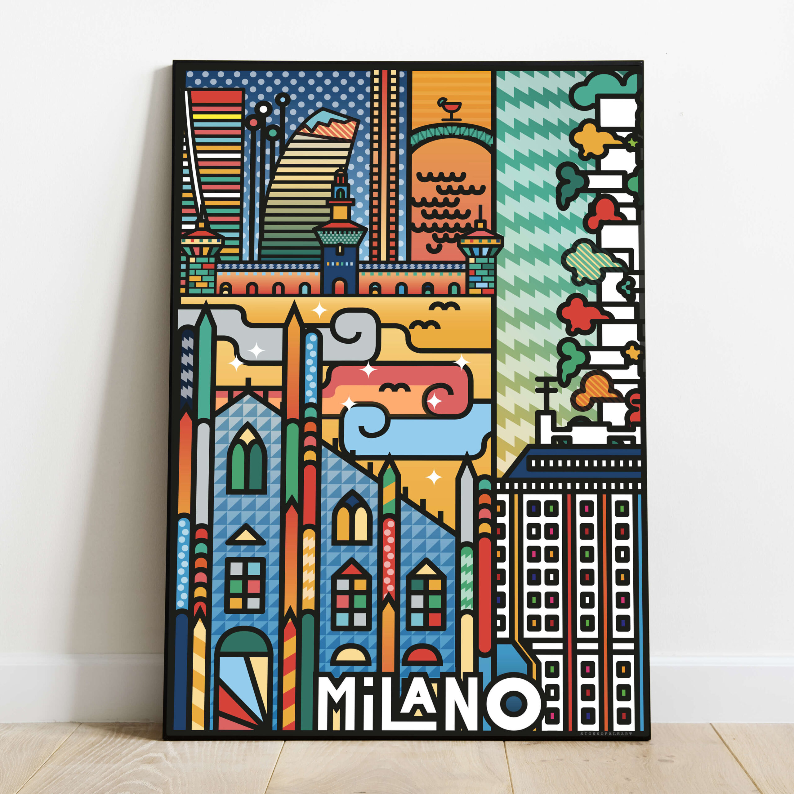 Milano scatti POP - illustrazione