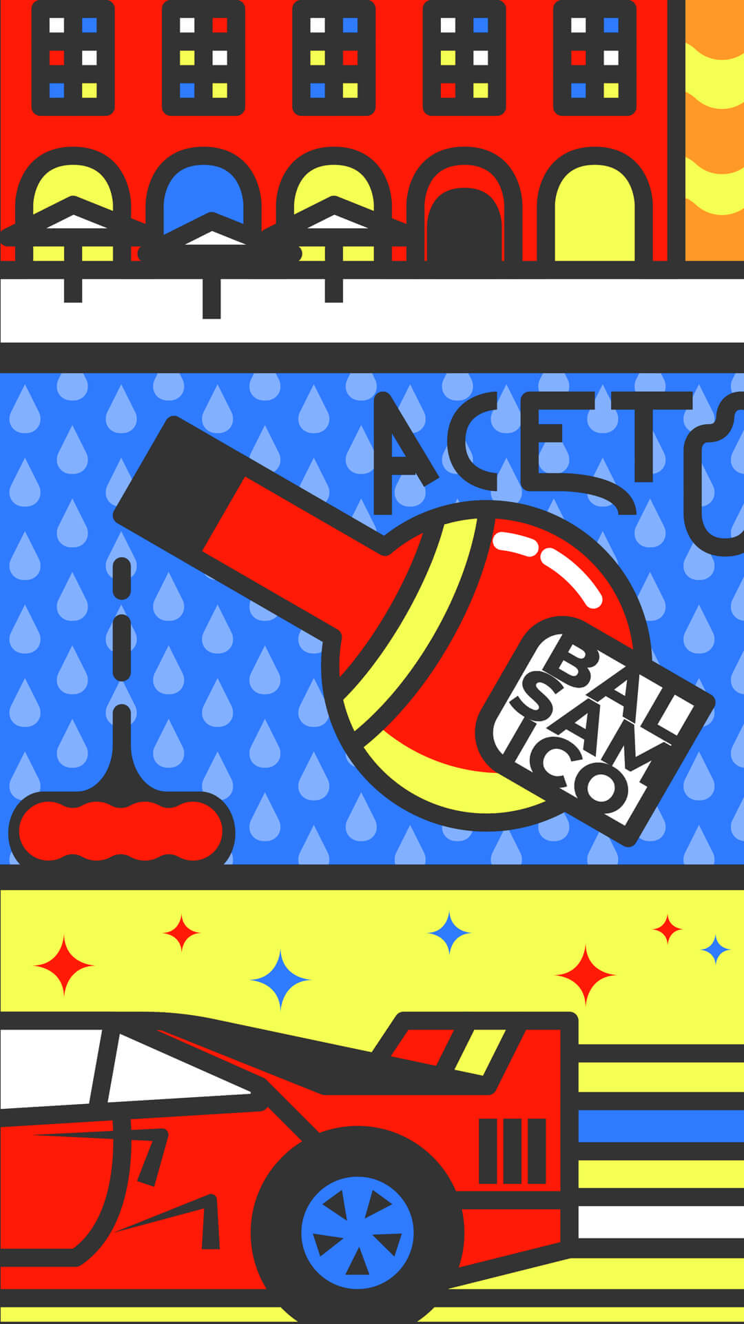Icons of Modena - illustrazione di Alessio Cottino